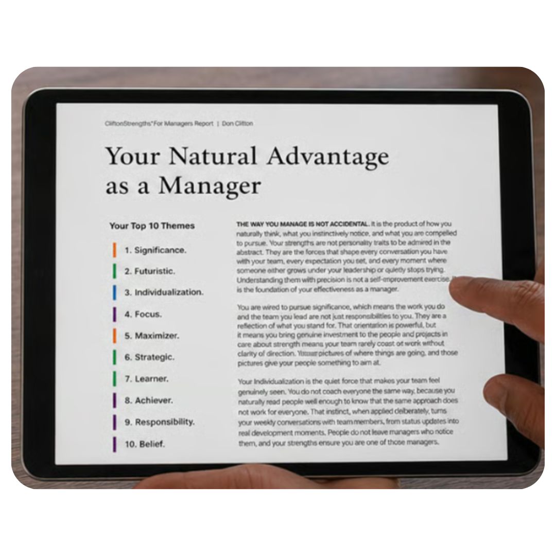 Test Talentów dla managera - CliftonStrengths for Managers